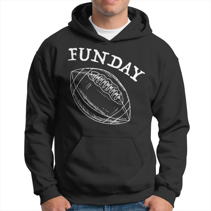 Funday American Football Dad Fathers Day Son Daddy Matching Hoodie