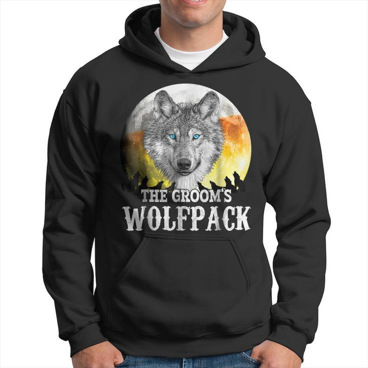 Funny Bachelor Party  Grooms Wolf Pack Hoodie