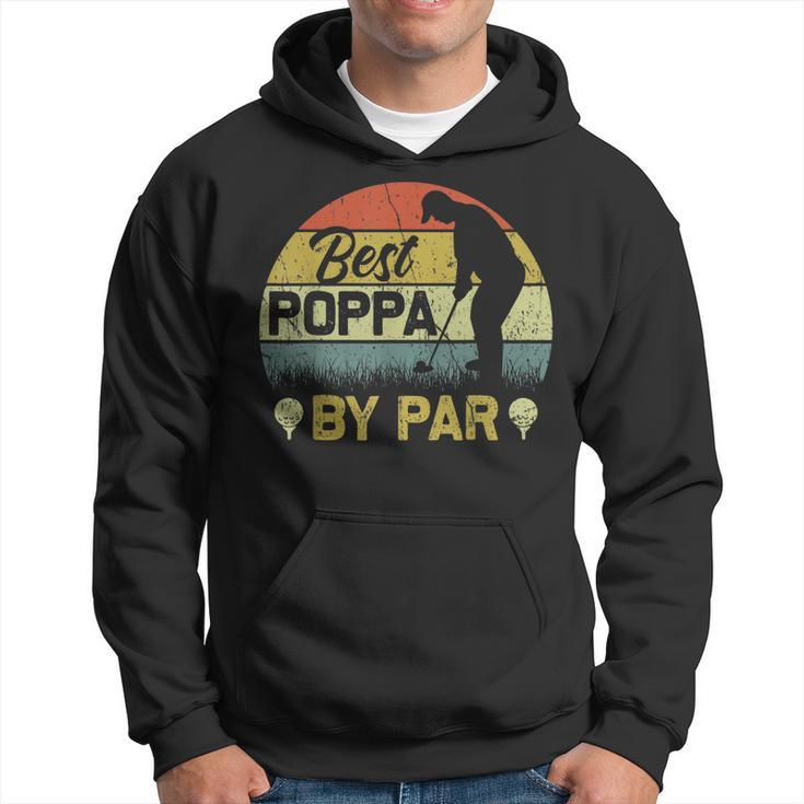 Funny Best Poppa By Par Fathers Day Golf Lover Golfer Gift For Mens Hoodie
