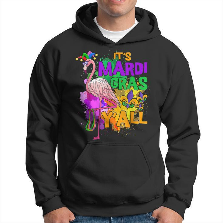 Funny Carnival Party Gift Idea Flamingo Mardi Gras  V5 Hoodie