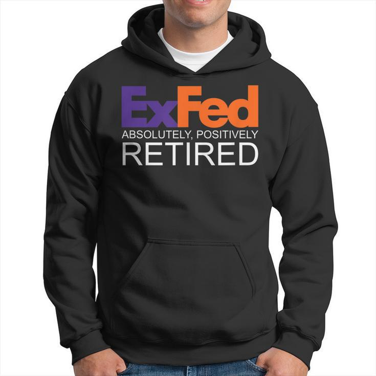 Funny Co-Worker Gift Federal Ex Fed Happy Retirement Party  Hoodie