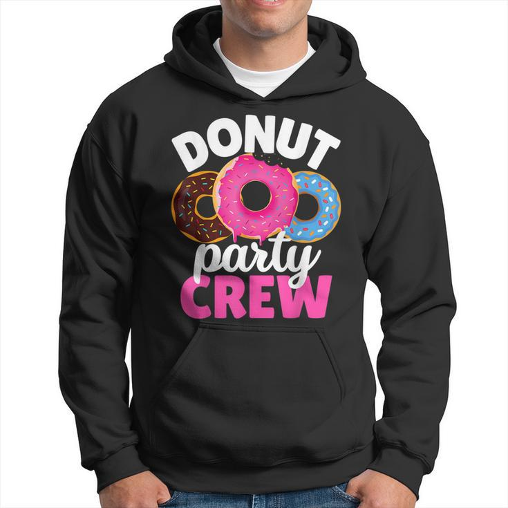 Funny Donut Party Crew Family Girl Birthday Dad Mom Squad Hoodie