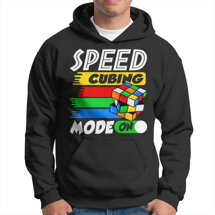 Funny Lover Speed Cubing Mode On Cube Puzzle Cuber   Hoodie