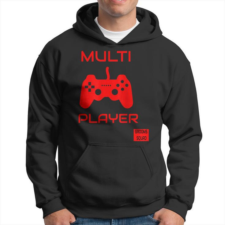 Funny Multi Player Grooms Squad Bachelor Party | Retro | Hoodie