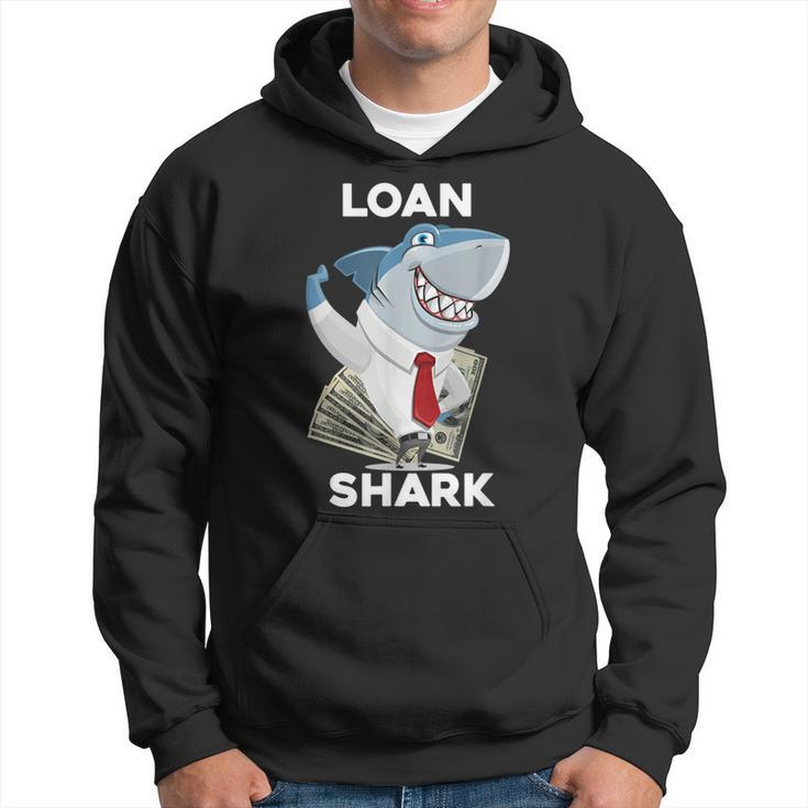 Funny Shark Puns Loan Shark Men Hoodie Graphic Print Hooded Sweatshirt