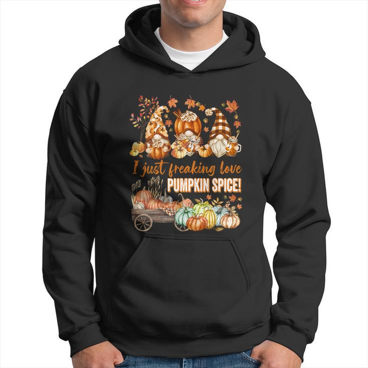 Funny Thanksgiving Gnomes Freaking Love Pumpkin Spice Gift Hoodie