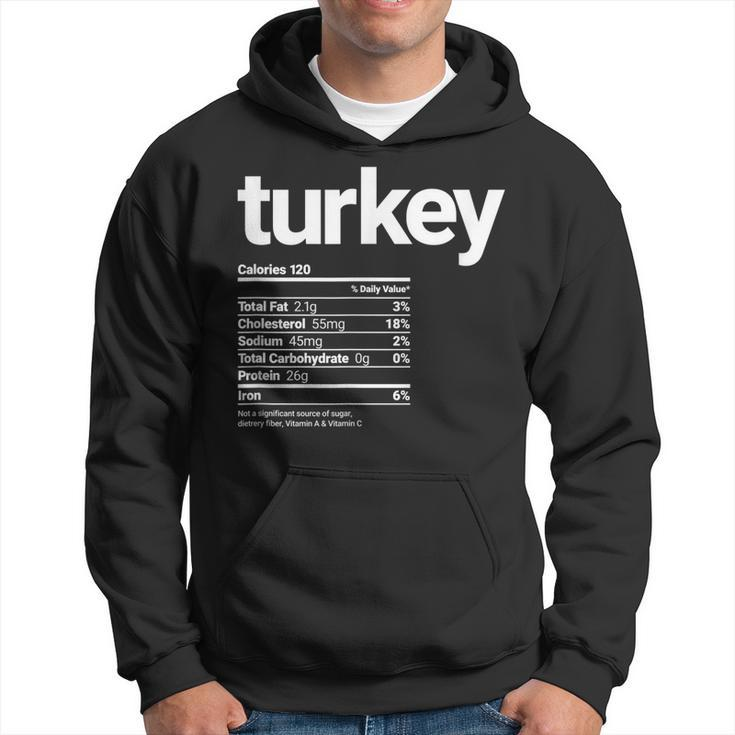 Funny Turkey Nutrition Facts Funny Turkey Day Holiday  Hoodie