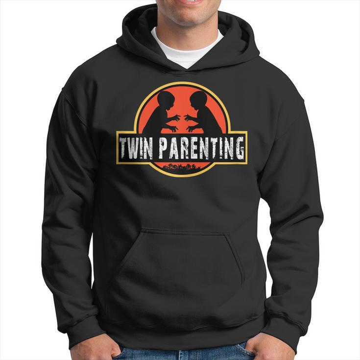 Funny Twin Dad Fathers Day Gift ParentingShirt For Men Hoodie