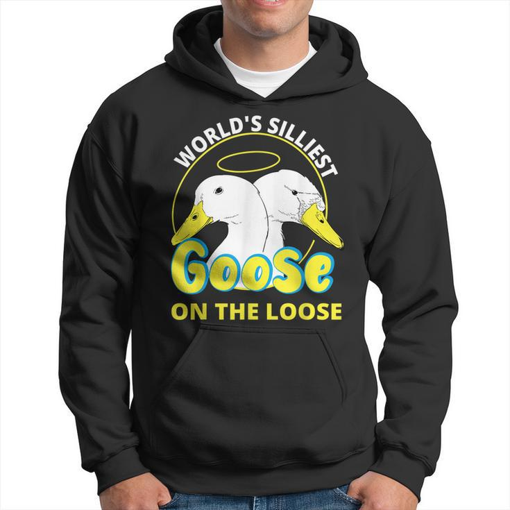 Funny Worlds Silliest Goose On The Loose For Women  Hoodie