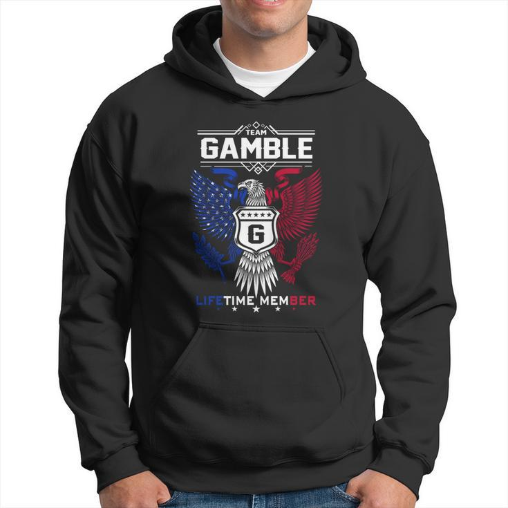 Gamble Name  - Gamble Eagle Lifetime Member Hoodie