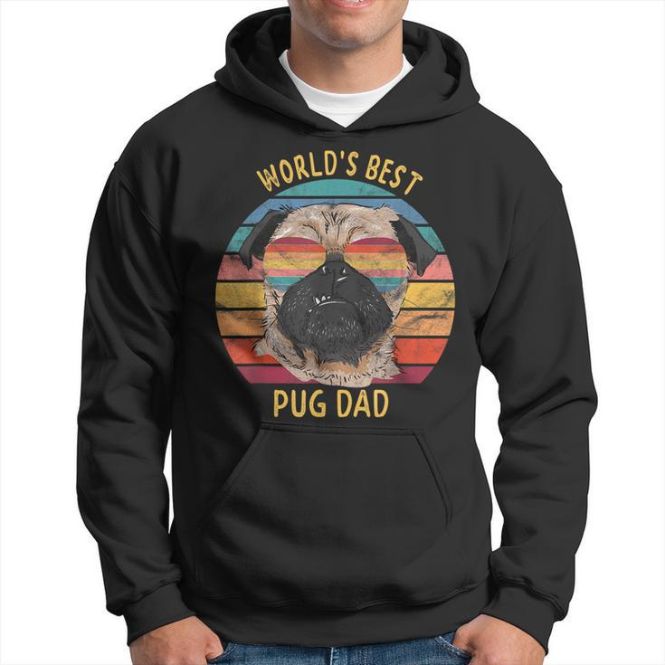Gifts For Pug Dog Dad Worlds Best Pug Dad Gift For Mens Hoodie