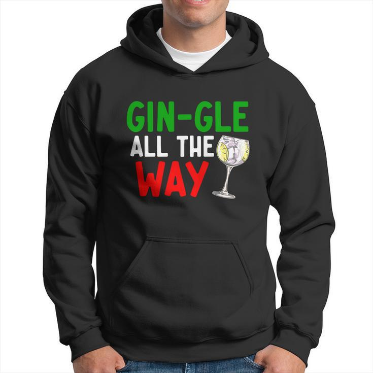 Gin Gle All The Way Christmas Shirt Hoodie
