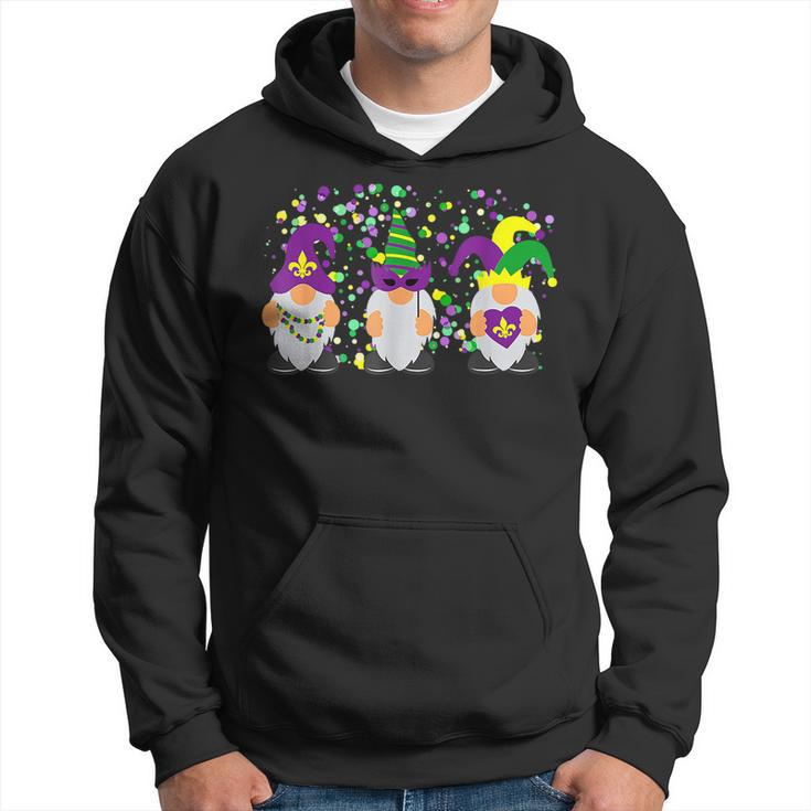 Gnomes Funny Jester Hat Lovers Mardi Gras Day  Hoodie