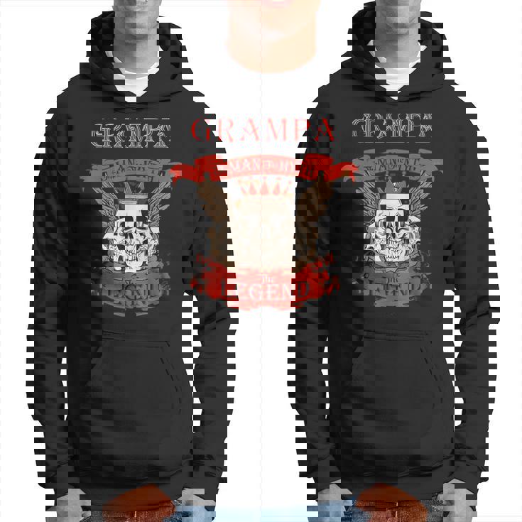 Grampa The Man The Myth The Legend Grandfather Gift For Mens Hoodie