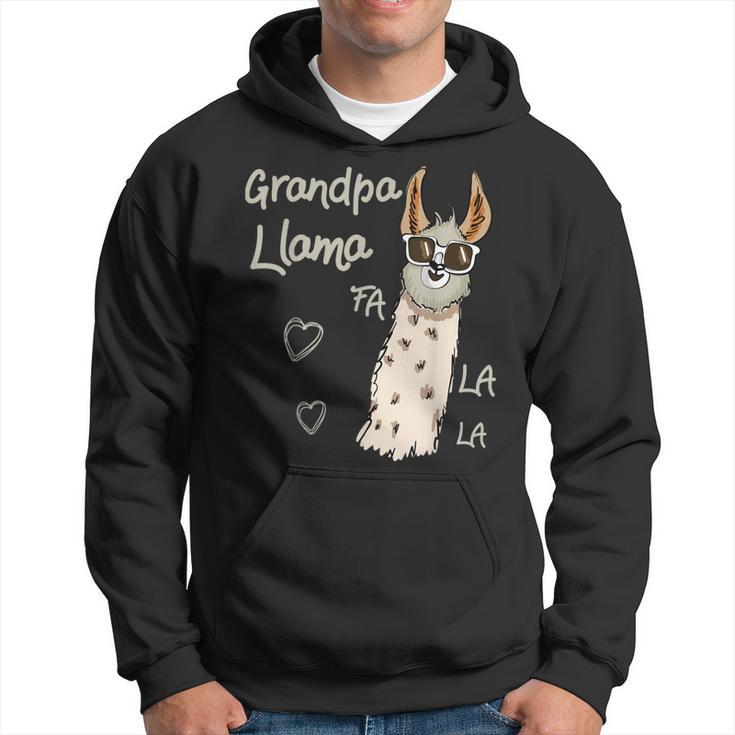 Grandpa Llama Christmas Family Matching Group Gift Hoodie