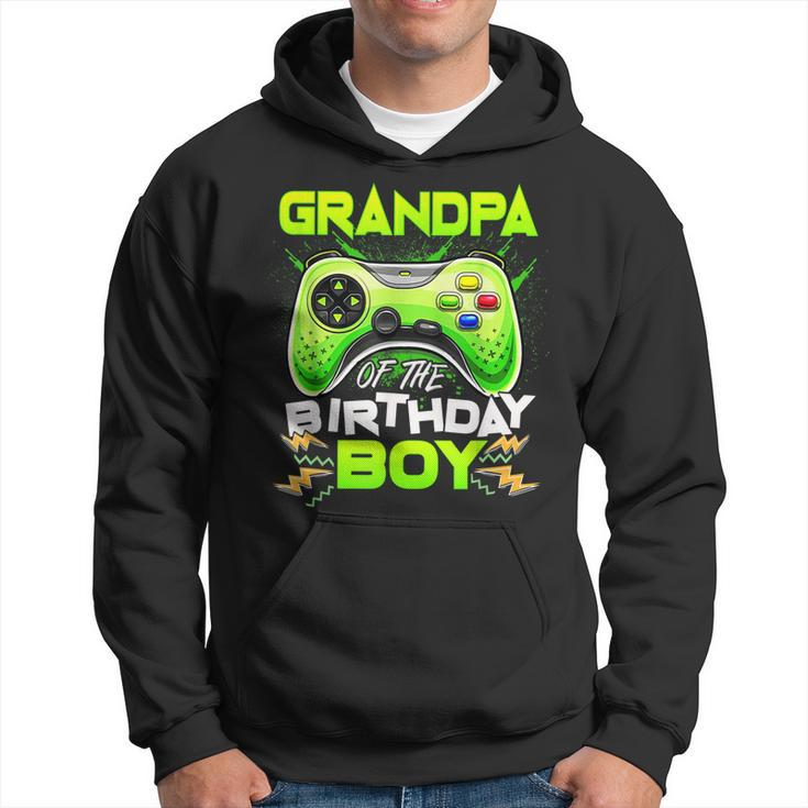 Grandpa Of The Birthday Boy Matching Video Gamer Birthday Gift For Mens Hoodie