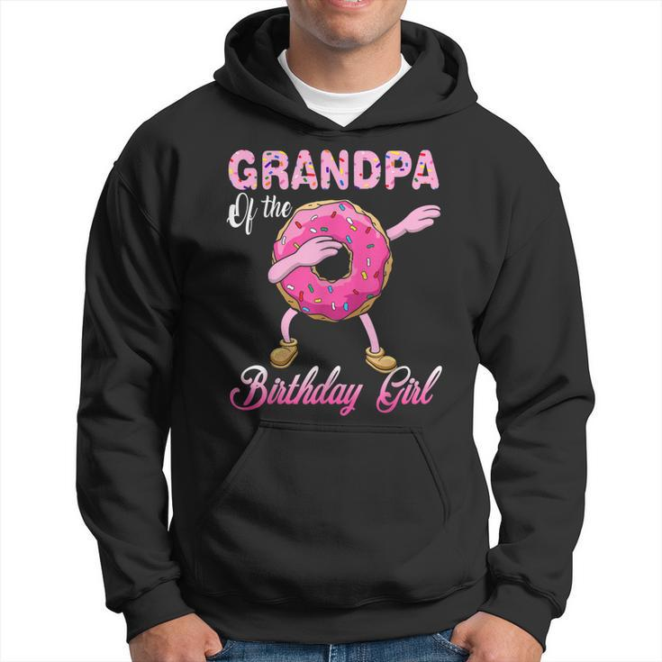 Grandpa Of The Birthday Girl Donut Dab Matching Party Hoodie