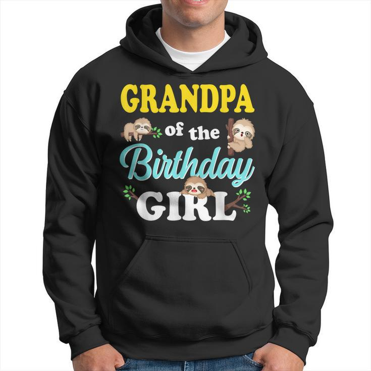 Grandpa Of The Birthday Girl Sloth Girl Hoodie