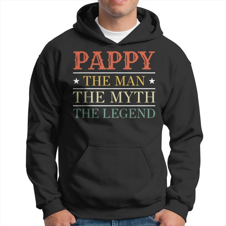 Grandpa Pappy Fathers Day Gifts Pappy Myth Legend Gift For Mens Hoodie
