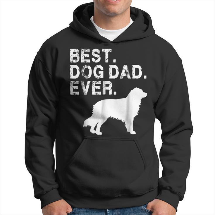 Grunge Best Dog Dad Ever Aussie With Dog Silhouette Gift For Mens Hoodie