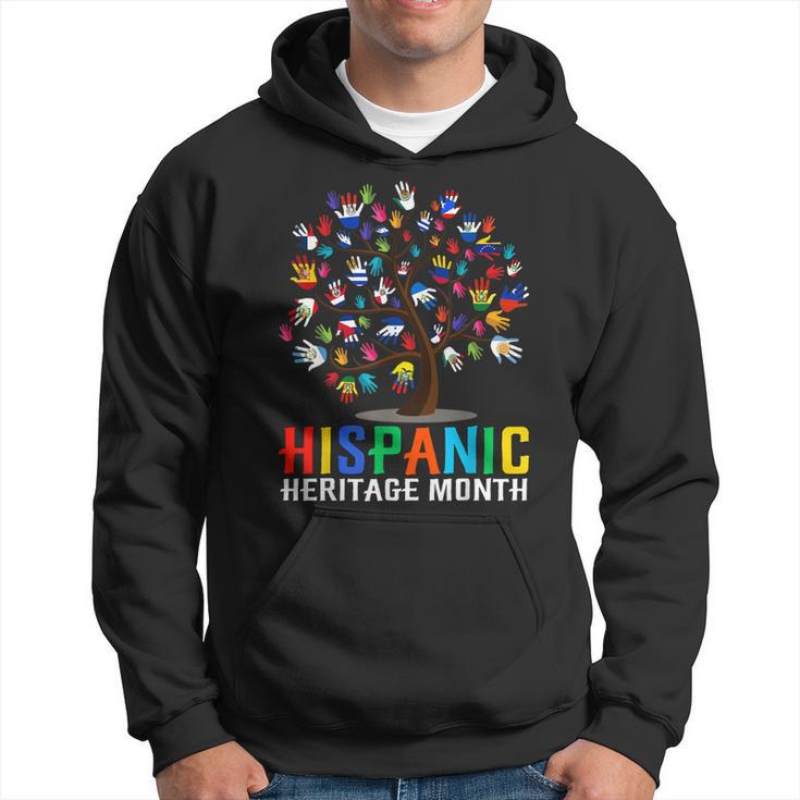 Hand Flag Tree Root Latino National Hispanic Heritage Month  Hoodie