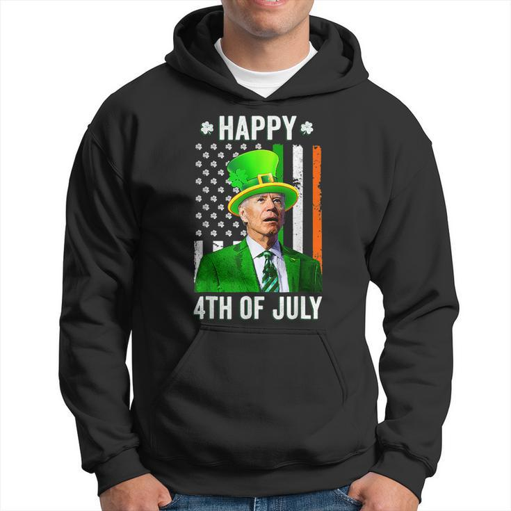Happy 4Th Of July Joe Biden St Patricks Day Leprechaun Hat  V2 Hoodie - Thegiftio