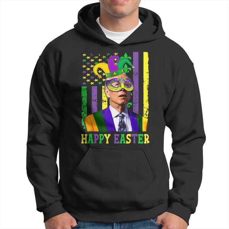 Happy Easter Confused Funny Joe Biden Mardi Flag Costume  V4 Hoodie