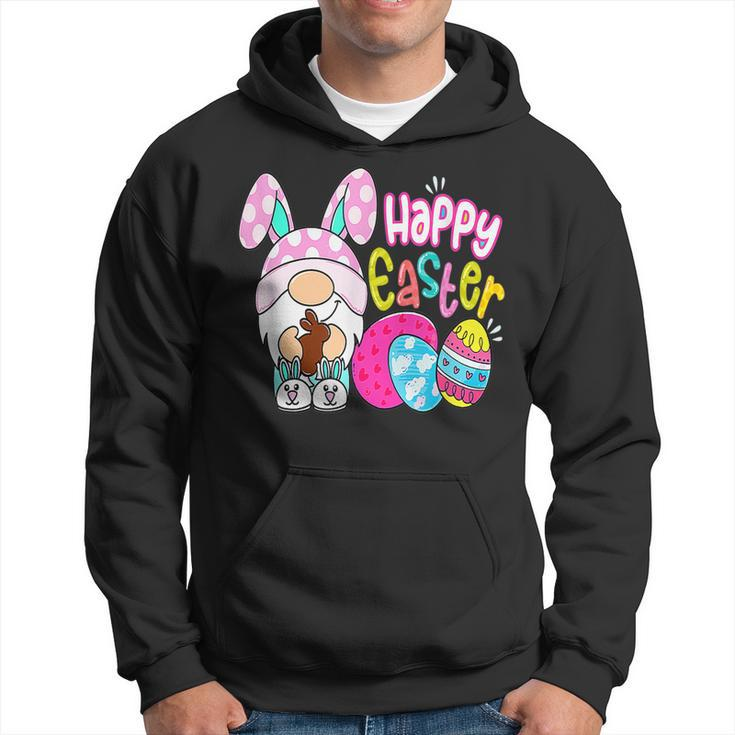 Happy Easter Day Bunny Gnome Hug Easter Eggs Hunting  Hoodie