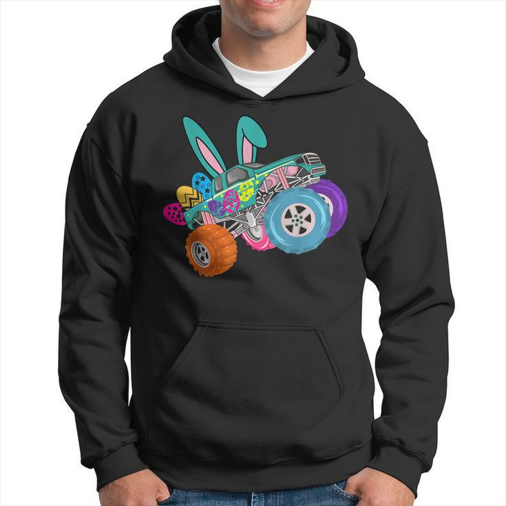 Happy Easter Funny Easter Bunny Monster Truck Lovers  Hoodie