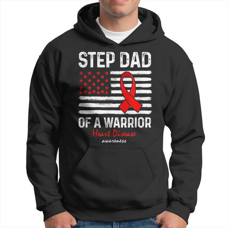 Heart Disease Survivor Support Step Dad Of A Warrior Hoodie
