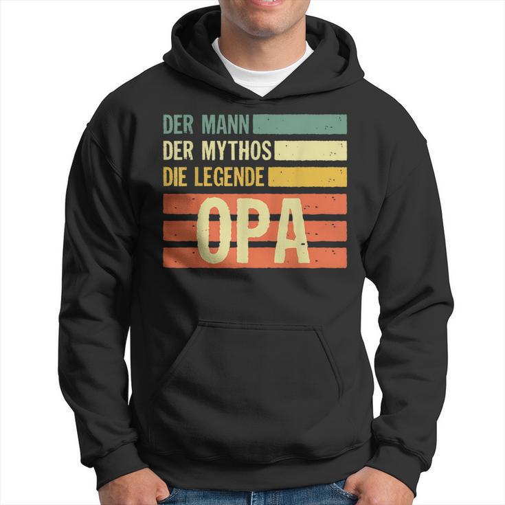 Herren Opa Der Mann Der Mythos Die Legende Lustiges Geschenk Hoodie