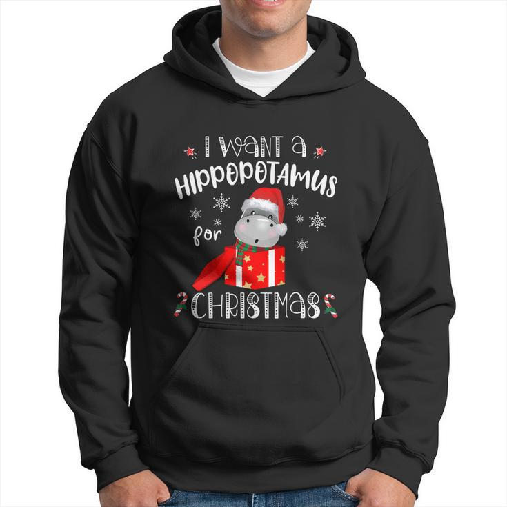 Hippopotamus For Christmas Matching Xmas Hippo Pajama Gift Hoodie