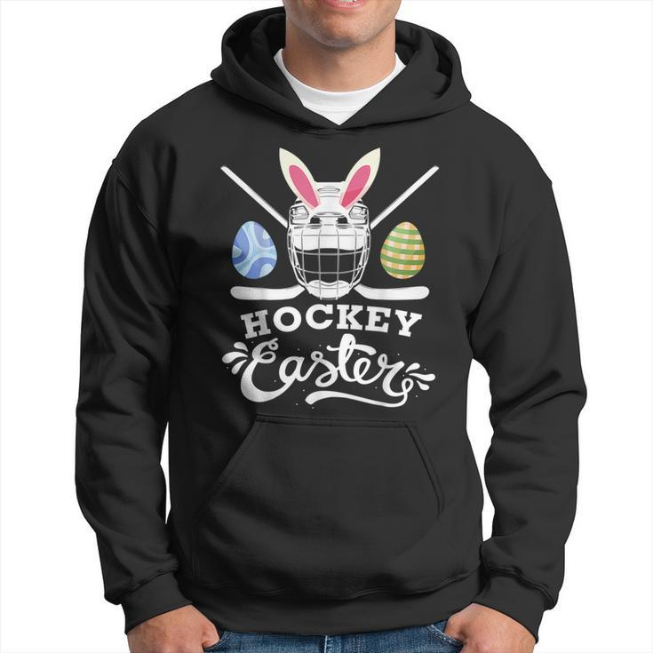 Hockey Easter Funny Easter Day Ice Hockey Player  Hoodie