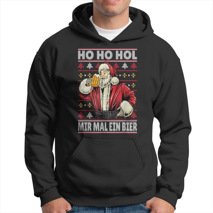 Hol Mir Mal Ein Bier Lustiges Spruch Weihnachtsoutfit Deko Hoodie