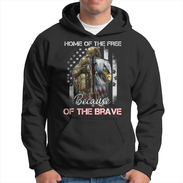 Home Of The Free Because Of The Brave Veterans Hoodie