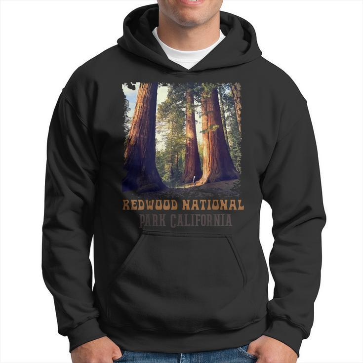 Humboldt Redwoods Retro Us California State Vintage Parks Hoodie