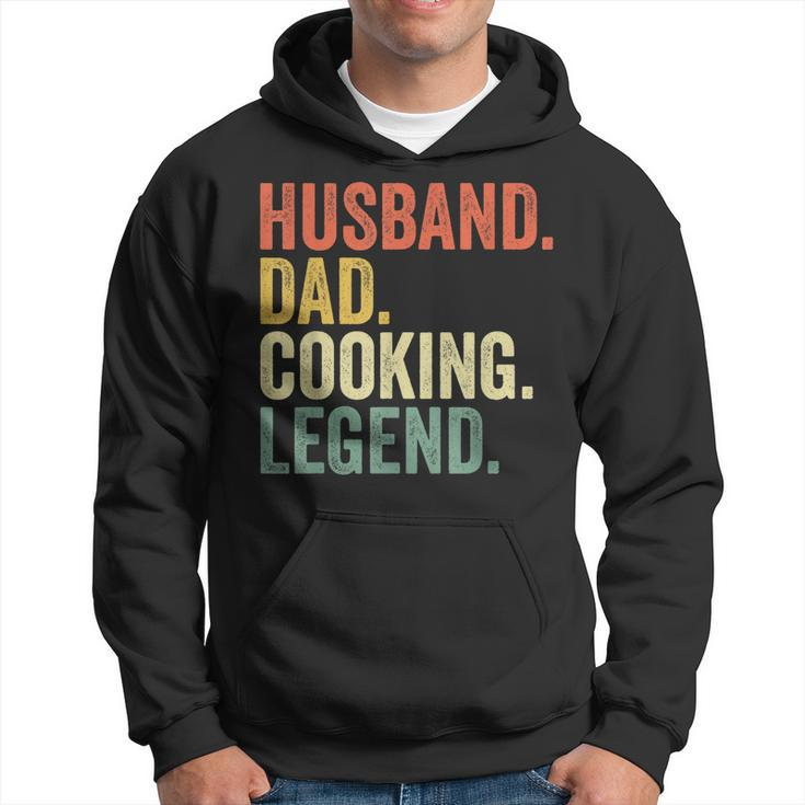 Husband Dad Cooking Legend Funny Cook Chef Father Vintage Gift For Mens Hoodie