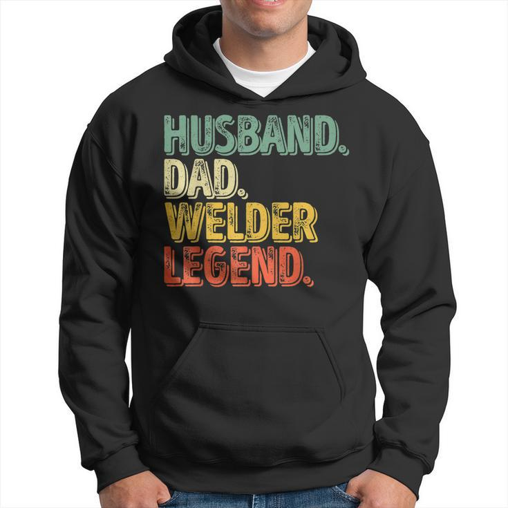 Husband Dad Welder Legend Funny Fathers Day Gift For Mens Hoodie