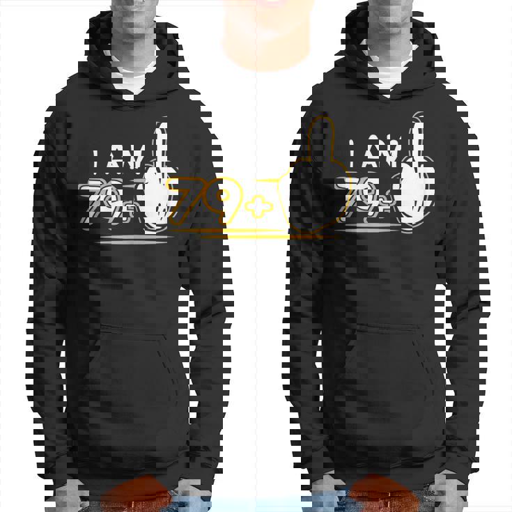 I Am 79 Plus 1 T Shirt Funny Cute 80Th Birthday Gift Hoodie
