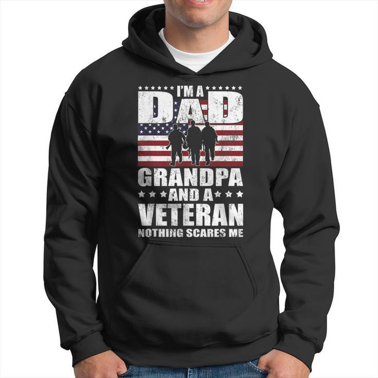 I Am A Dad A Grandpa And A Veteran T  Happy Fathers Day Gift For Mens Hoodie