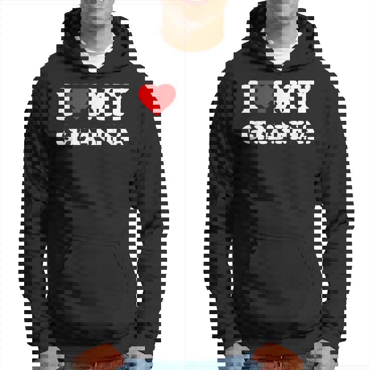I Love My Granna Heart Hoodie