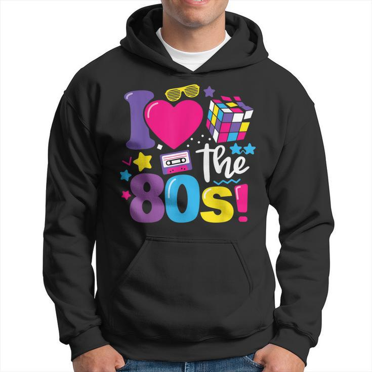 I Love The 80S  80S 90S Costume Party Retro Vintage  Hoodie