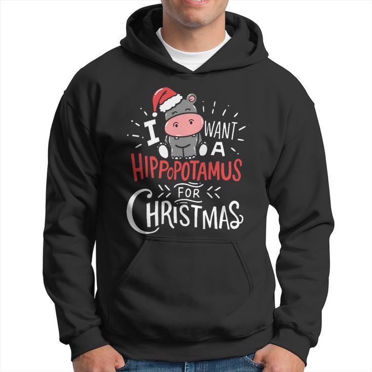 I Want A Hippopotamus For Christmas Funny Cute Hoodie