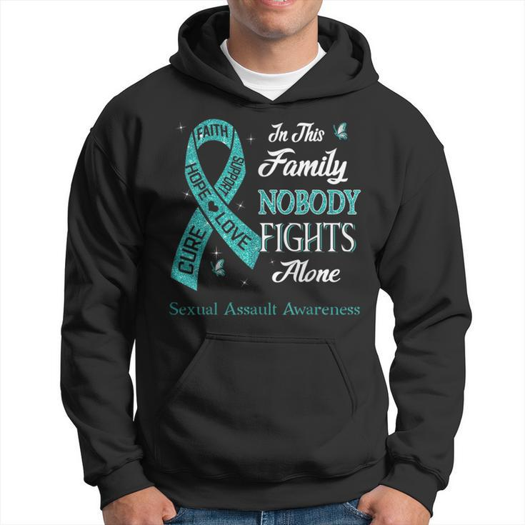 In This Family Nobody Fights Alone Sexual Assault Awareness  Hoodie