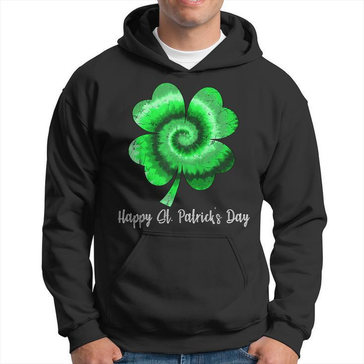 Irish Shamrock Tie Dye Happy St Patricks Day Go Lucky  Hoodie