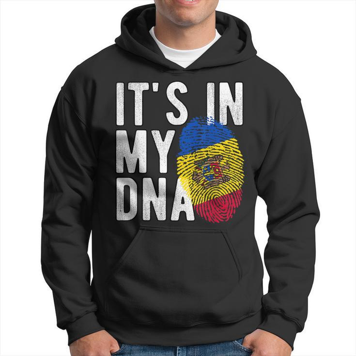 Its In My Dna Moldawien Flagge Fingerabdruck Hoodie