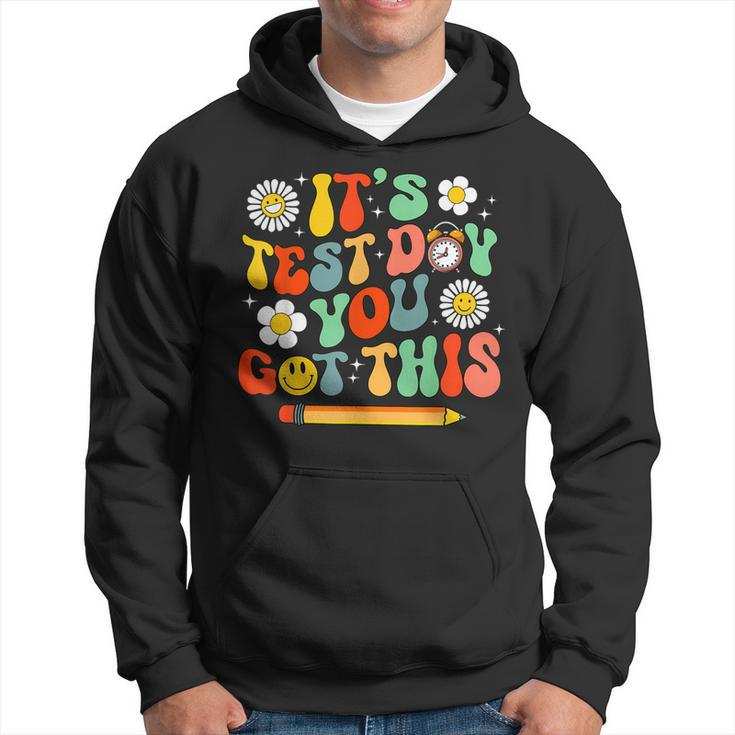 Its Test Day You Got This Retro Testing Day Wavy  Hoodie