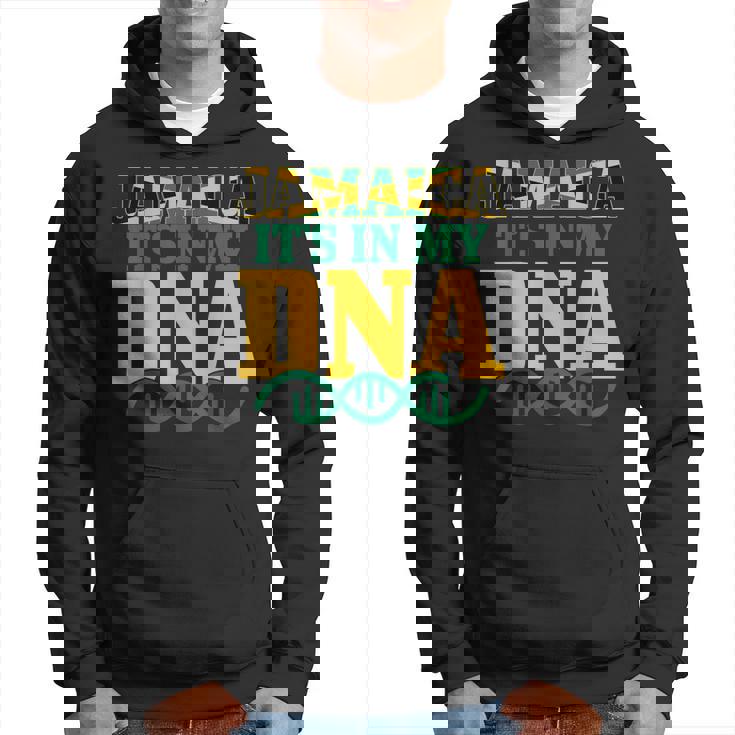Jamaica Its In My Dna Jamaican Flag Pride Hoodie