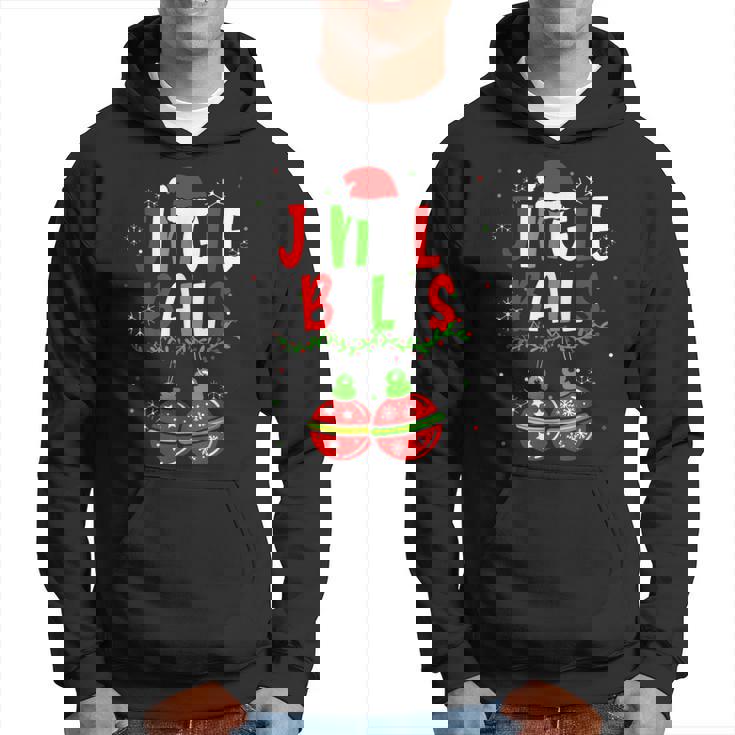 Jingle Balls Tinsel Tits Funny Matching Couple Chestnuts V80 Men Hoodie Graphic Print Hooded Sweatshirt