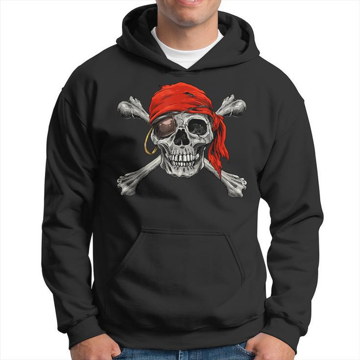 Jolly Roger Pirate Skull Crossbones Halloween Costume  Hoodie